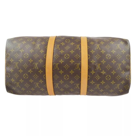 LOUIS VUITTON DUFFLE KEEPALL 50 TRAVEL HANDBAG MONOGRAM - Picture 3 of 10